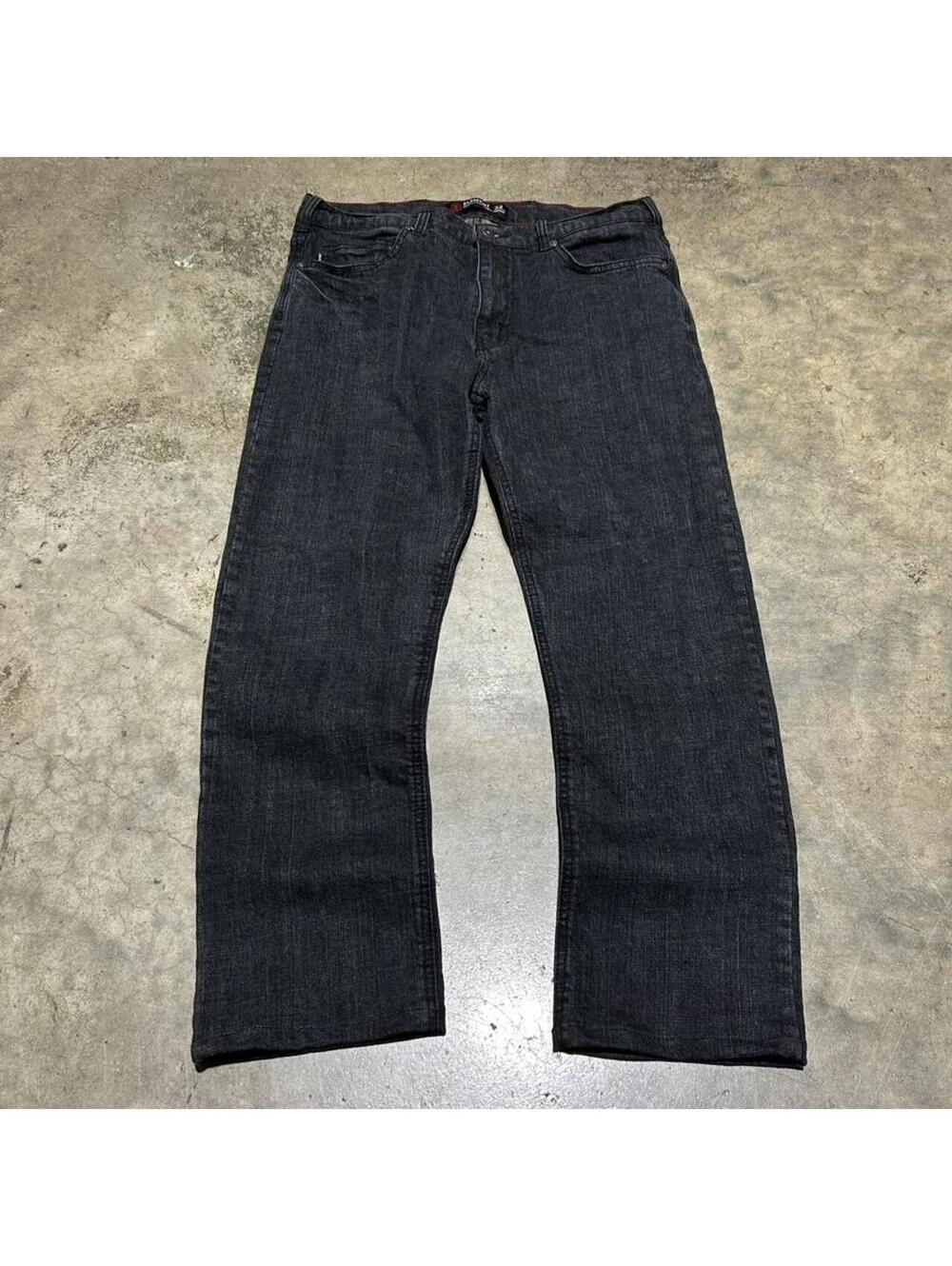 2000s indie grunge rock Element straight black denim jeans
